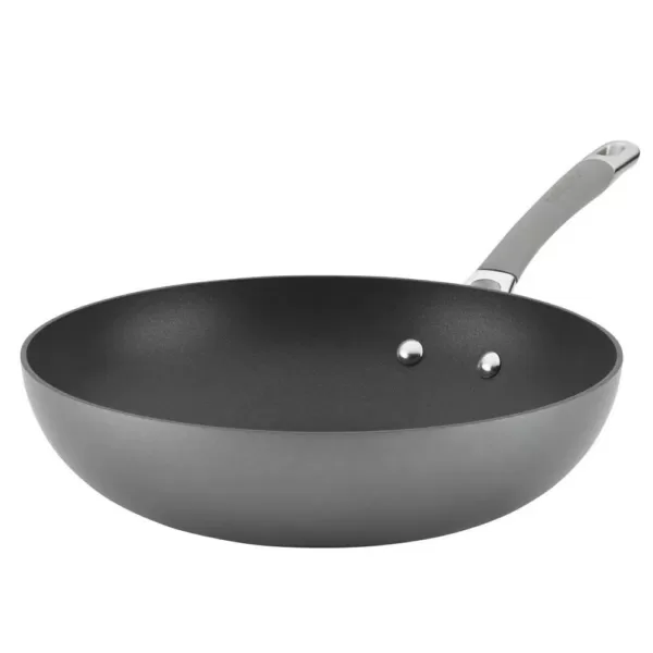 Circulon Elementum Hard-Anodized Nonstick Stir Fry, 12-Inch, Oyster Gray