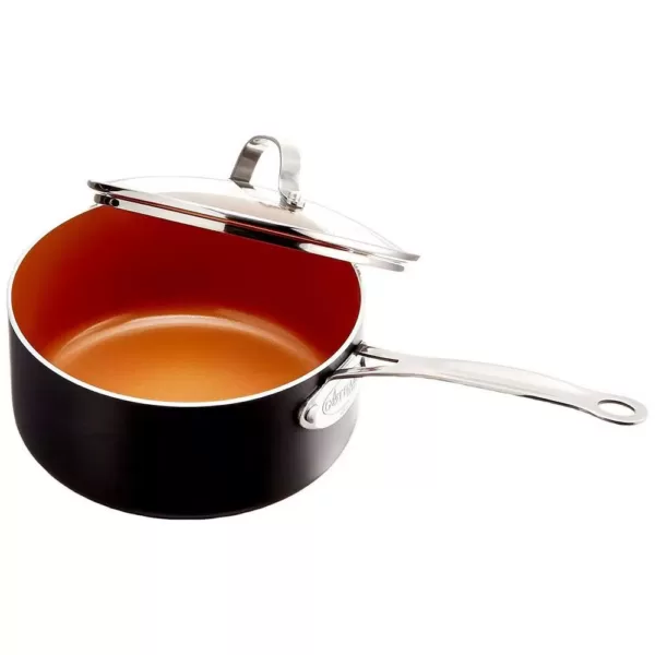 Gotham Steel 2 Qt. Aluminum Ti-Ceramic Non-Stick Sauce Pan with Glass Lid