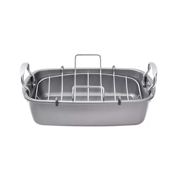 Circulon 17 in. x 13 in. Nonstick Bakeware Roaster with U-Rack