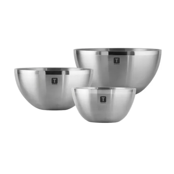 Tramontina Gourmet 3-Piece Double Wall Stainless Steel Mixing Bowls