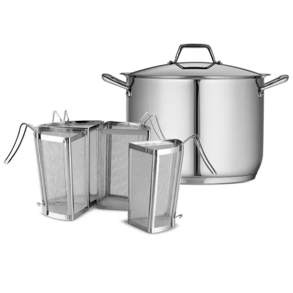 Tramontina Gourmet Prima 16 qt. Stainless Steel Stock Pot with Lid and Pasta Inserts